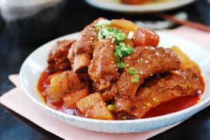 Korean Kimchi Braised Pork Ribs