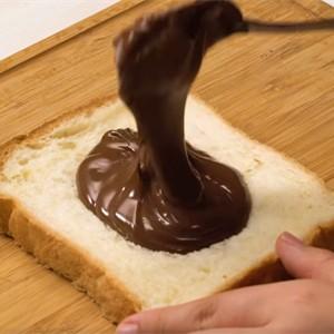 Fill the recess with melting chocolate
