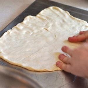 roll the dough into a thin layer