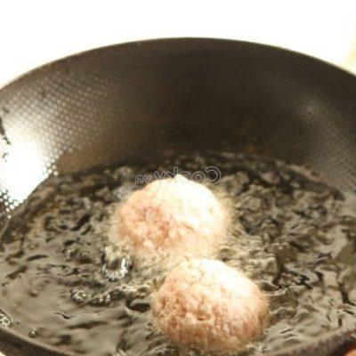 fry meatballs