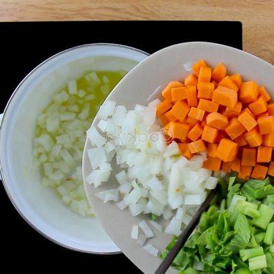add vegetables into the pot and cook