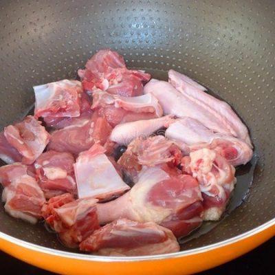 stir-fry duck meat