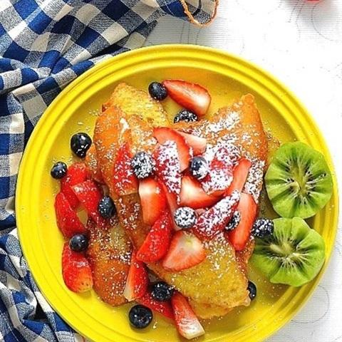 Easy Fried Bread Recipe: Fried Bread With Fruits