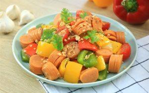 stir-fried sausage with vegetable recipe
