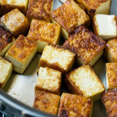fry tofu pieces