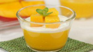 how to make mango with coconut pudding