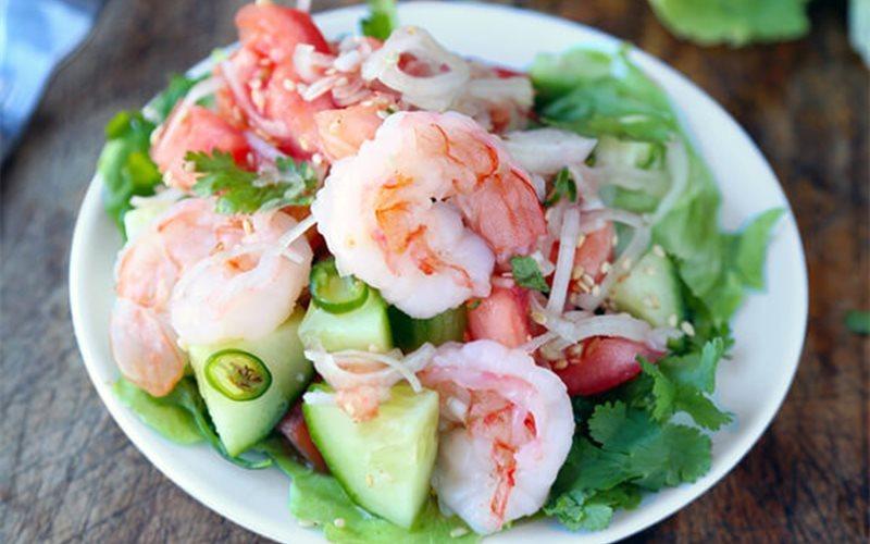 How To Make Thai Shrimps And Cucumbers Salad