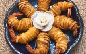 how to make fried shrimps with potatoes