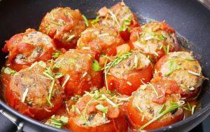 how to make tomatoes stuffed with pork