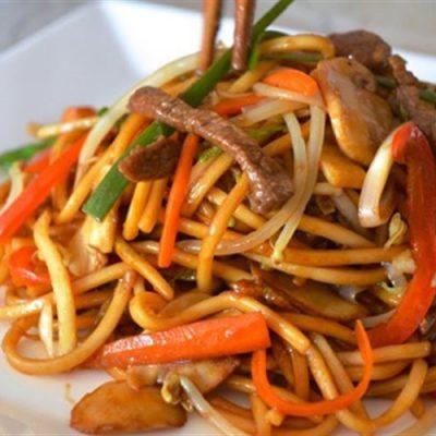 how to make noodles stir-fried with beef