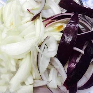 cut onion and celery