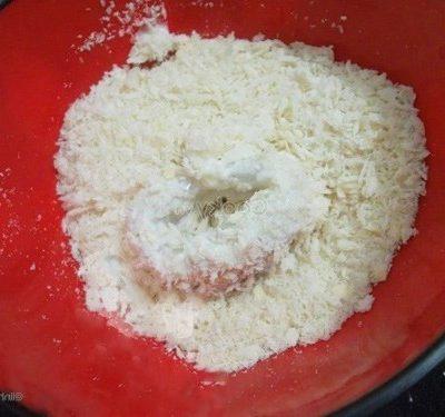 roll them in the bowl of tempura flour