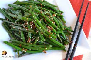 how to make green beans stir-fried with sesame