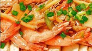 how to make shrimps steamed with tofu